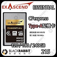 黑膠兔商行【 Exascend ESSENTIAL 系列 CFEXPRESS TYPE A 記憶卡 】120/180/240 GB