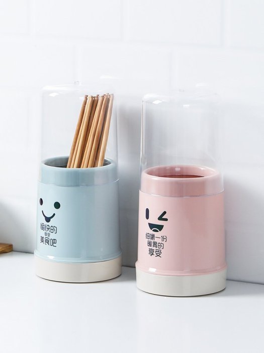 下殺 《ulklk601》廚房筷子架塑料筷子筒家用帶蓋創意防塵瀝水餐具收納架筷子盒筷簍