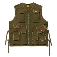 【日貨代購 CITY】2021AW HUMAN MADE HUNTING VEST 釣魚 工裝 戰術 背心 軍綠 現貨