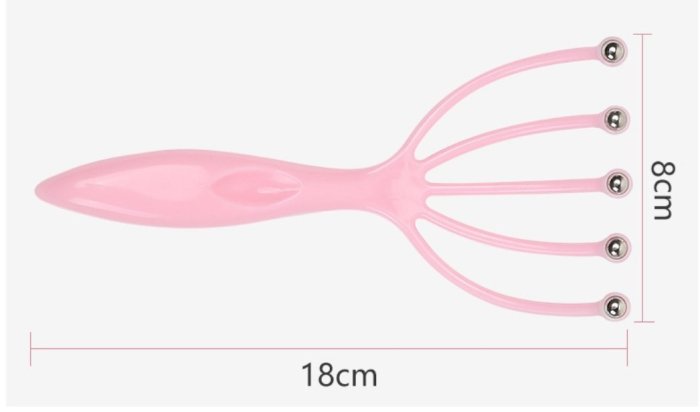 吉米生活館 滾珠五爪頭部按摩器 滾珠按摩爪 手動抓頭器 五爪型按摩梳 頭皮按摩爪 滾珠頭部按摩器 撓癢癢刷 滾珠按摩器