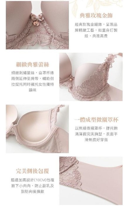 Triumph 黛安芬🌟 FLORALE璀璨薔薇系列 無痕包覆 (氣質膚) 罩杯尺碼: 36/80D 👙二手內衣👙二手胸罩