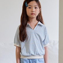 5~11 ♥上衣(藍色) CHOUETTE-1 24夏季 CHO40410-058『韓爸有衣正韓國童裝』~預購