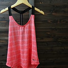 CA 美國運動品牌 NIKE DRI-FIT 女款 淡橘紅 合身版 休閒運動背心 S號 一元起標無底價P114