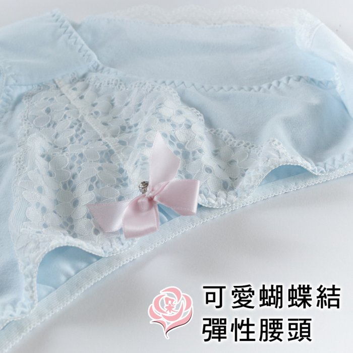 超加大尺碼舒適棉柔/可愛蝴蝶結 甜美蕾絲內褲/XL.4XL.6XL /女內褲【 唐朵拉 】(395)