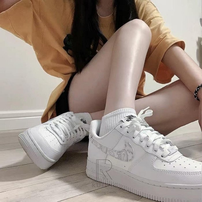 NIKE AIR FORCE 1 變形蟲 天空藍 白 灰 AF1 男女鞋 運動休閒鞋 DH4406100