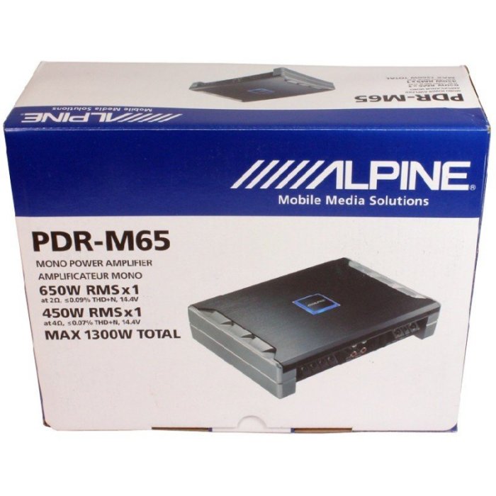 1300W重低音小鋼砲ALPINE PDR-M65 低音擴大機 推DLS MOREL FOCAL PUNCH重低音最佳