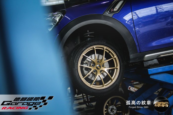 德朋國際 / ㊣ 日本原裝 BBS RI-A鍛造輕量化 MINI CooperS R60實裝照