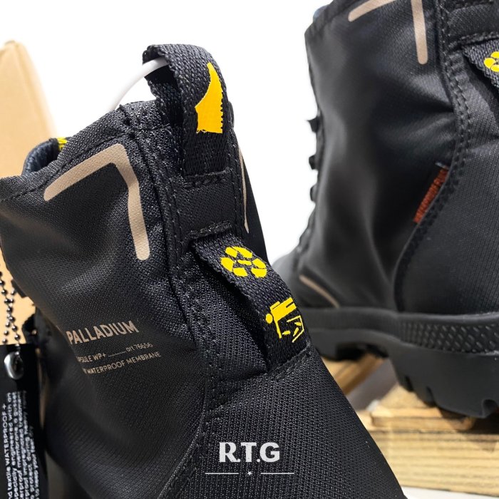 【RTG】PALLADIUM PAMPA LITE RECYCLE WP 黑色 再生 防水 男女 76656-001