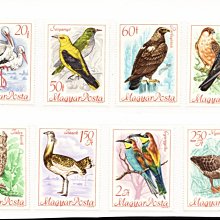 (8 _ 8)~-匈牙利郵票---1968年---受保護的鳥類--- 8 全---外拍---雙僅一套