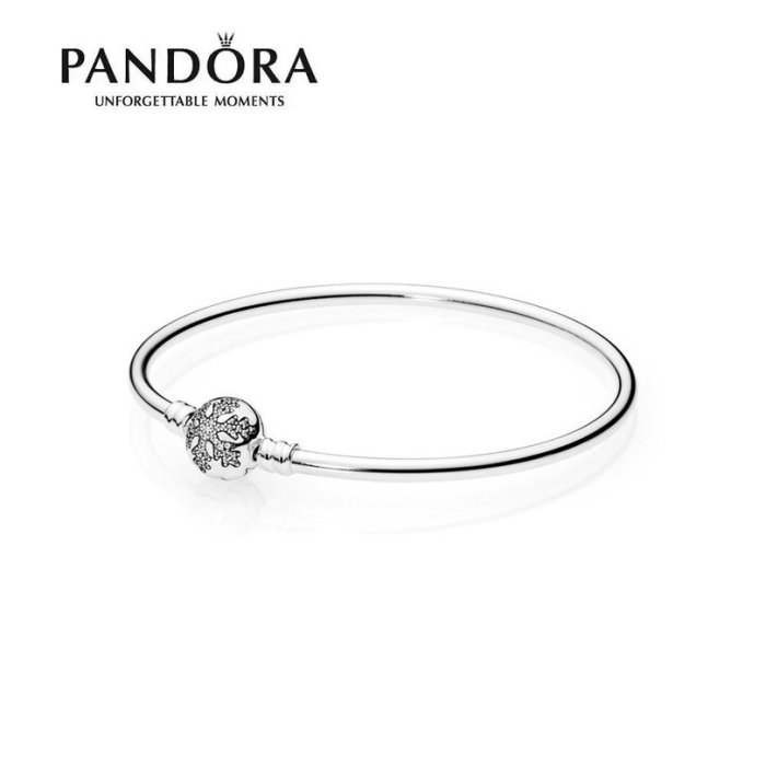 美國帶回 專櫃正品 潘朵拉 Pandora 聖誕節 限定 雪花 鑲鑽 水鑽 手環 硬環 首飾 飾品