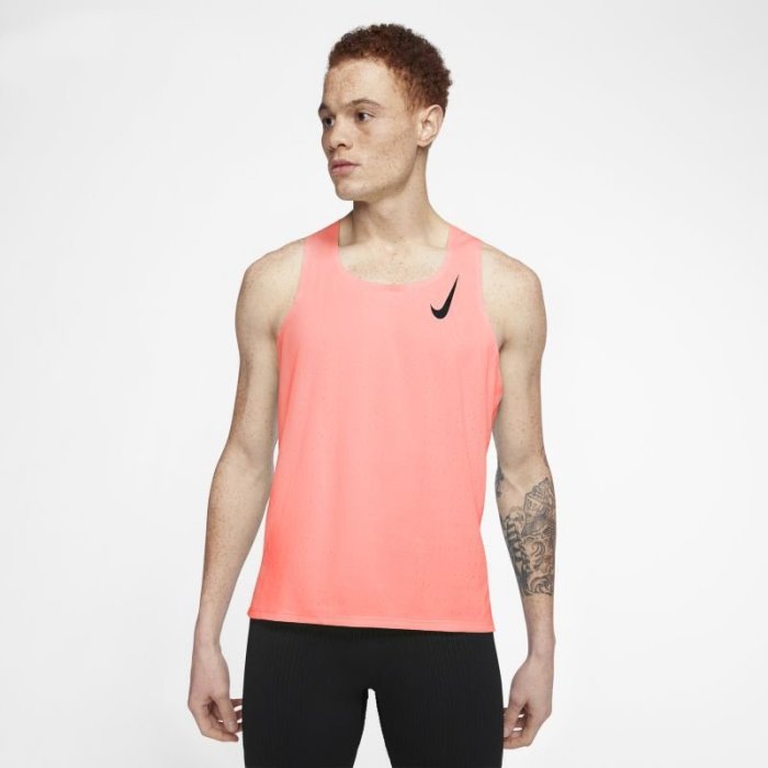 熱銷 Nike/耐克 AEROSWIFT 男子夏季跑步馬拉松運動速干透氣背心CJ7836青梅精品