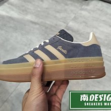 南🔥2024 4月 ADIDAS GAZELLE 增高 厚底鞋 膠底 麂皮 復古 運動休閒鞋 女款 霧灰 IE0428