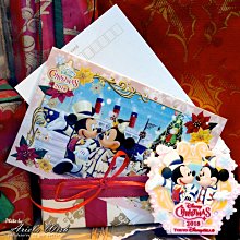 Ariel's Wish日本東京迪士尼2018聖誕節35週年雪白耶誕假期米奇米妮英式浪漫優雅英倫風雕花明信片卡片-現貨1
