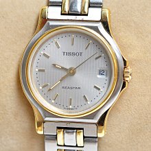 《寶萊精品》Tissot 天梭銀灰金圓型石英女子錶