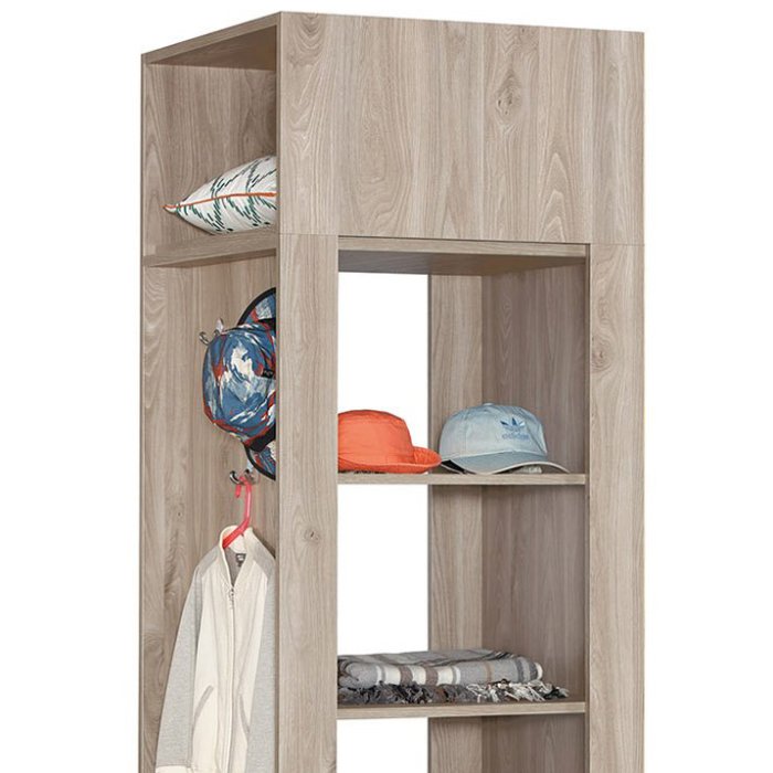 【X+Y】艾克斯居家生活館      衣櫃系列-亞伯特 1.7尺雙色二抽邊櫃.衣櫃.置物櫃.收納櫃.木心板材質.摩登家具