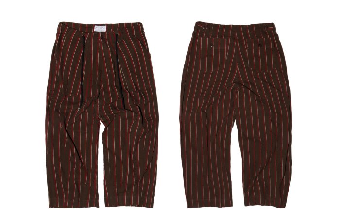 { POISON } LESS STRIPE EASY PANT-S 寬鬆世代 直紋寬褲