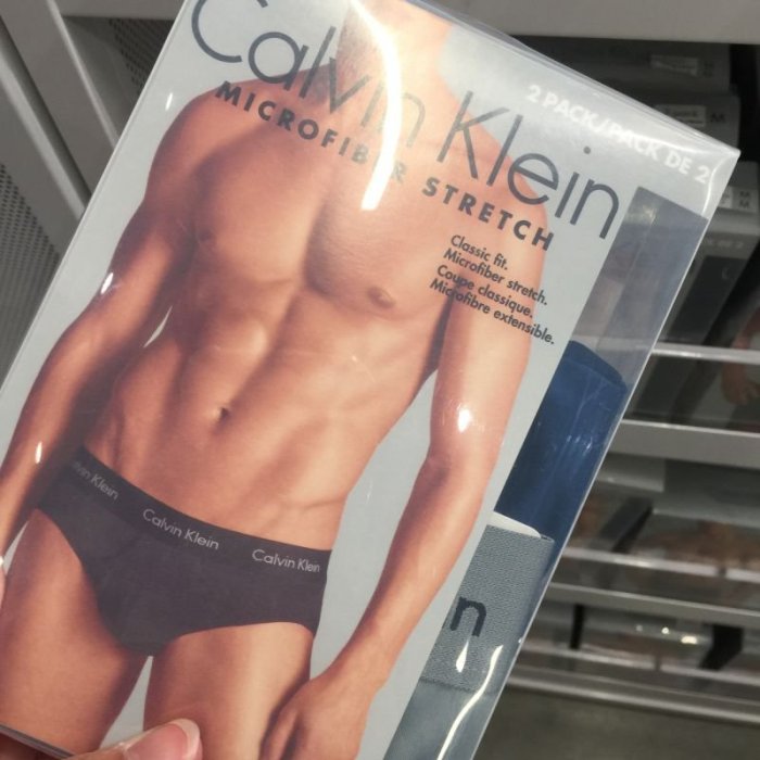 美國AMPM Calvin Klein 男士CK MICROFIBER STRETCH萊卡三角內褲 兩件組NP1906O