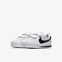 S.G NIKE Cortez Basic SL PSV 904767-102 白 黑 阿甘 皮革 魔鬼氈 中童 童鞋