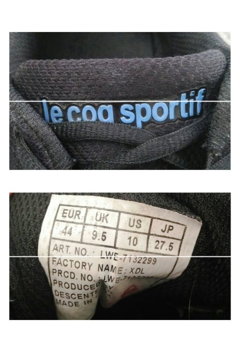 一元起標~都會名牌~【le corq sportif】深藍色運動鞋 US10 EUR44 JP27.5~C