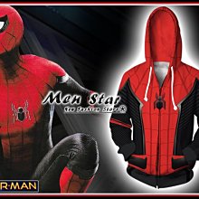 【Men Star】免運費 復仇者聯盟 4 蜘蛛人 離家日 連帽運動外套 棒球外套 防雨外套 Spider-Man