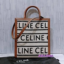 《真愛名牌精品》Celine 192082EFY  紡織面料 焦糖邊  琴譜包  *全新*代購