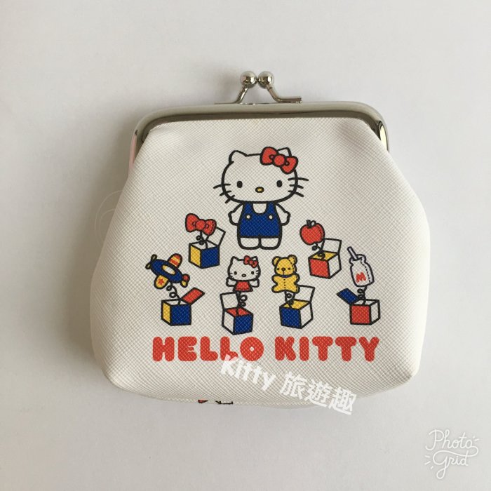 [Kitty 旅遊趣] Hello Kitty 零錢包 凱蒂貓45週年紀念款 小錢包 口金包 雙珠扣式零錢包