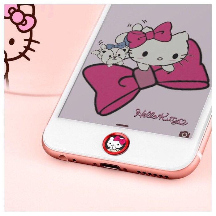 hello kitty 指紋辨識貼 Home鍵貼 iPhone i8 7 5s 6+ Air2 Mini 按鍵貼 KT