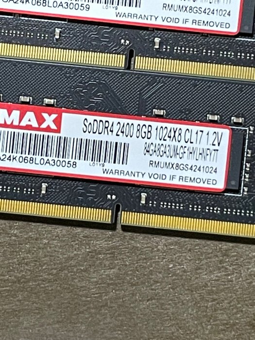 UMAX 力晶 DDR4 2400 8GB PC4 19200 So-Dimm 8G 筆記型 NB 筆電 RAM 記憶體