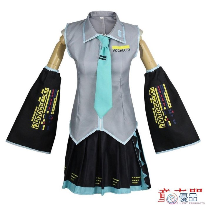 優品 Originaljk 制服套裝兒童 cosplay服裝 表演服 萬聖節 初音未來VOCALOID動漫cos服MIKU公式服初音