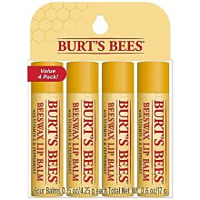 【蘇菲的美國小舖】美國Burts Bees 蜂蠟護唇膏 4件經濟裝 17g 小蜜蜂護唇膏