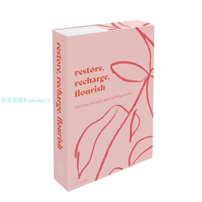 【預 售】52張自我療愈卡片Self-Care Cards: Restore Recharge Flourish 治愈自我療傷充能激勵卡牌 英文書籍