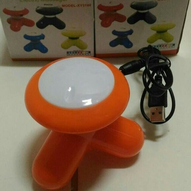 USB*電池兩用按摩器橘.紅兩色? 代售新品 ?