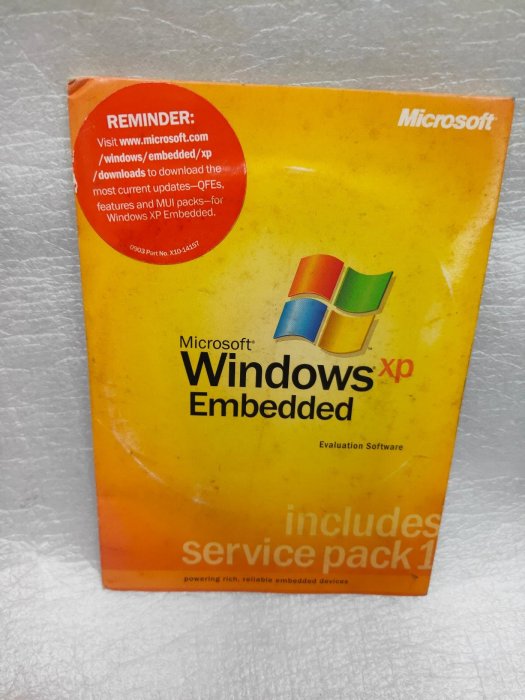 【電腦零件補給站】Microsoft Windows XP Embedded 英文版 嵌入式作業系統