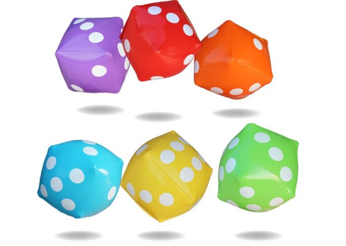 30cm Inflatable Dice Toy Activity Game Drinking Party Pub