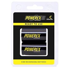 【低自放電】POWEREX 2號充電電池  • 5000mAh 1.2V Ni-MH • 充電式2號電池 【2入】