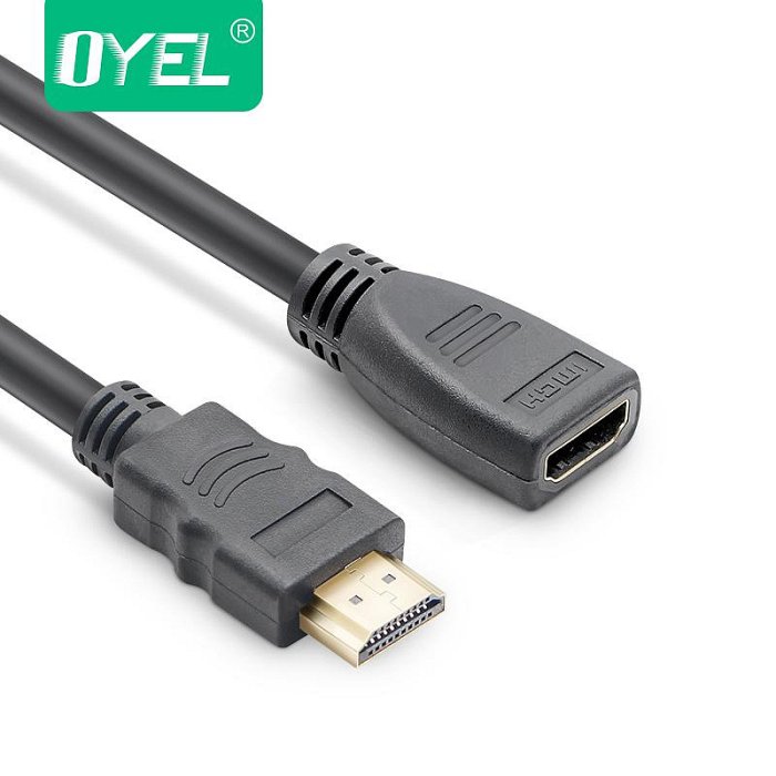 HDMI延長線加長線公對母高清線公轉母轉接頭對接頭0.3米0.5米1米~沁沁百貨