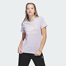 南🔥2024 5月 ADIDAS 短袖上衣 短T 花卉 LOGO 運動 休閒 女款 紫 H52232