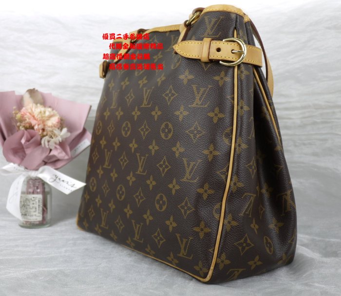 ☆優買二手精品名牌店☆ LV M51153 原花 老花 字紋 肩背包 購物包 名媛包 城市包 OL A4 托特包II