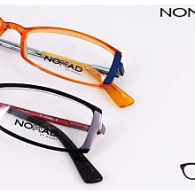 【My Eyes 瞳言瞳語】NOMAD 法國黑貓品牌 黑/透橘 小橢圓膠框眼鏡 金屬鏡腳複合設計 專業風格 (880M)