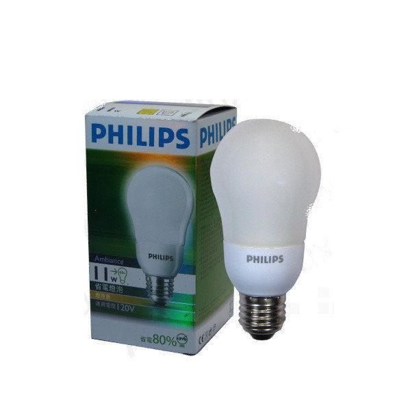 PHILIPS 飛利浦 省電燈泡E27真柔迷你11W~飛利浦Ambiance真柔迷你省電燈泡E27 11W