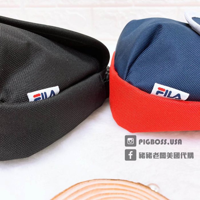 【豬豬老闆】FILA Wego Small Shoulder Bag 單肩包 側背包 小包 腰包 深藍 黑色