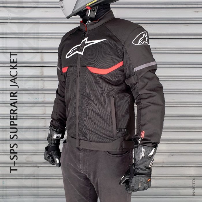 伊摩多※亞版ALPINESTARS T-SPS SUPERAIR JACKET 防摔衣春夏網布黑紅