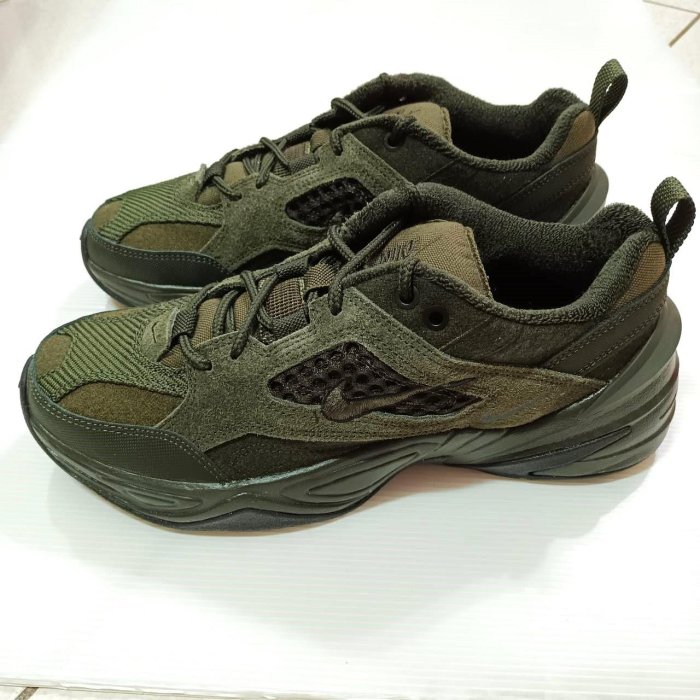 【一元起標】NIKE M2K TEKNO SP GUNSMOKE 墨綠 燈芯絨 麂皮 復古 穿搭 老爹鞋 運動鞋 慢跑鞋 休閒鞋 us10 28cm 週日結標