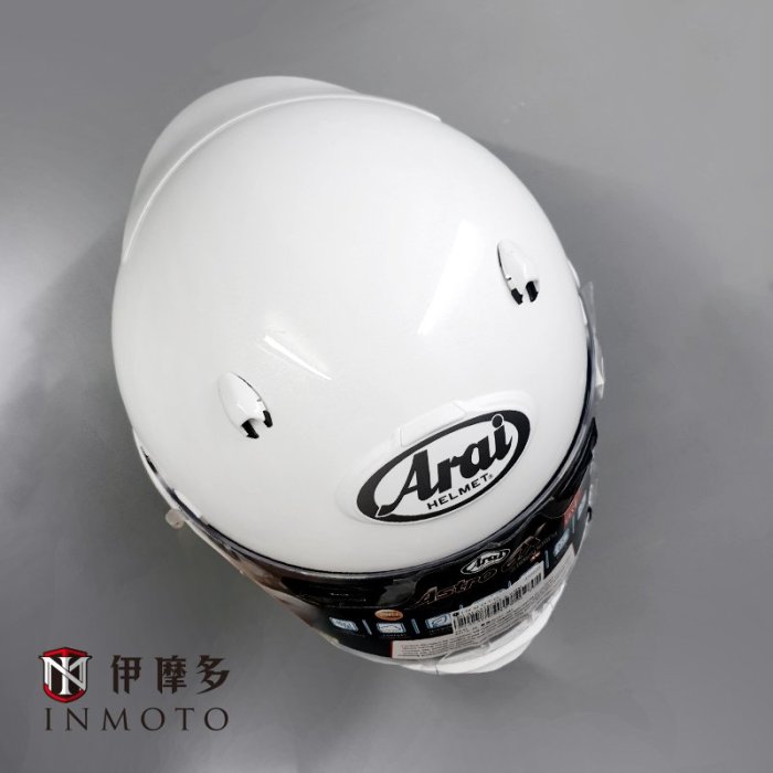 伊摩多※日本Arai ASTRO-GX 。素亮白 輕量化 大鴨尾 全罩式 安全帽 正面通風 好穿脫 通勤旅遊外送