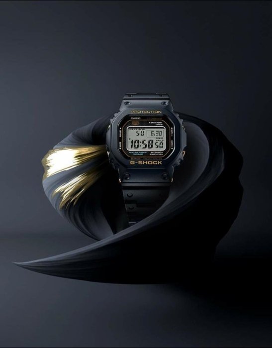 CASIO G-SHOCK 35週年 35th 手錶 紀念錶 GMW B5000TB 鈦金屬 Titanium LCD 藍寶石 黑色