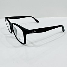 【名家眼鏡】雷朋質感黑鏡腳滿版logo方型膠框RB7059D 5196【台南成大店】