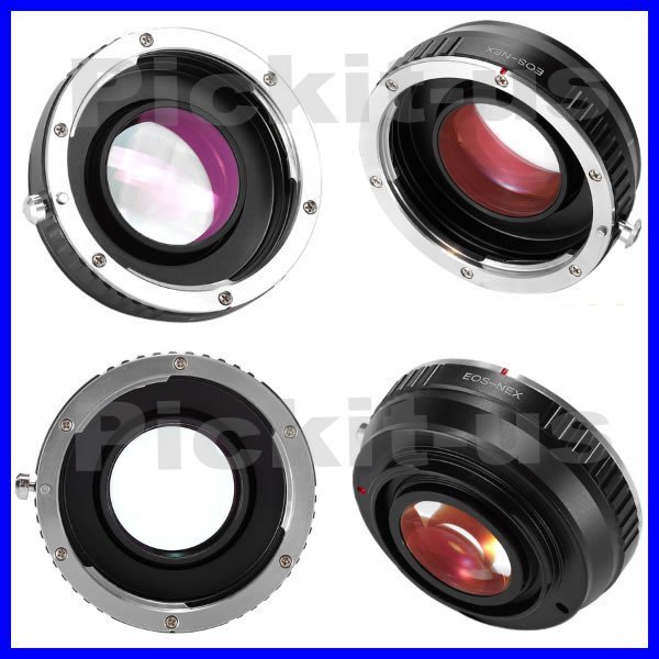 Lens Turbo減焦增光CANON EOS EF鏡頭轉Sony NEX E卡口轉接環NEX-5N NEX-5R 5T