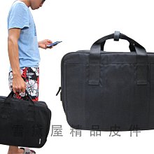 ~雪黛屋~eeBag 公事包進口專櫃電腦包可17吋電腦中大型高單數進口防水帆布可A4資夾手提肩斜側背 HEB05039