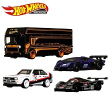 風火輪 PREMIUM 運輸車收藏4入組 玩具車 運輸車 奧迪 藍寶堅尼 Hot Wheels 正版授權【219605】