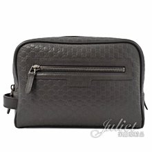 【茱麗葉精品】全新精品 GUCCI 419775 Gutchishima GG 牛皮手拿/萬用包.深咖 預購無現貨